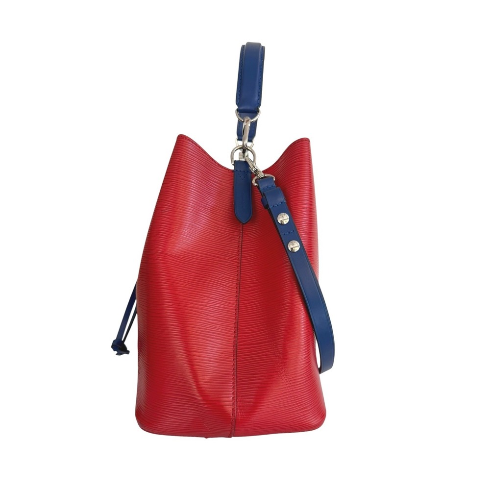 Louis Vuitton NeoNoe MM Epi Leather Red Blue Bucket Bag Shoulder Crossbody - Picture 8 of 16